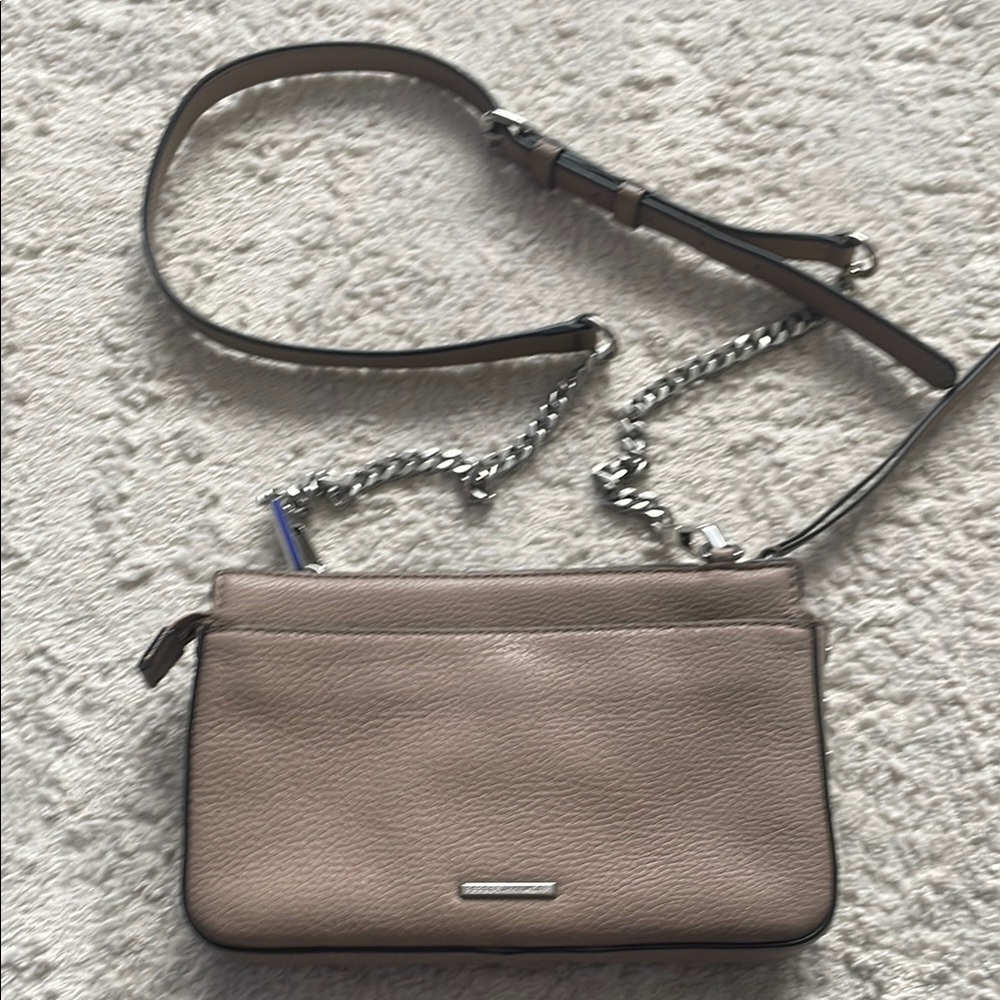 Rebecca Minkoff Taupe Leather Crossbody Bag